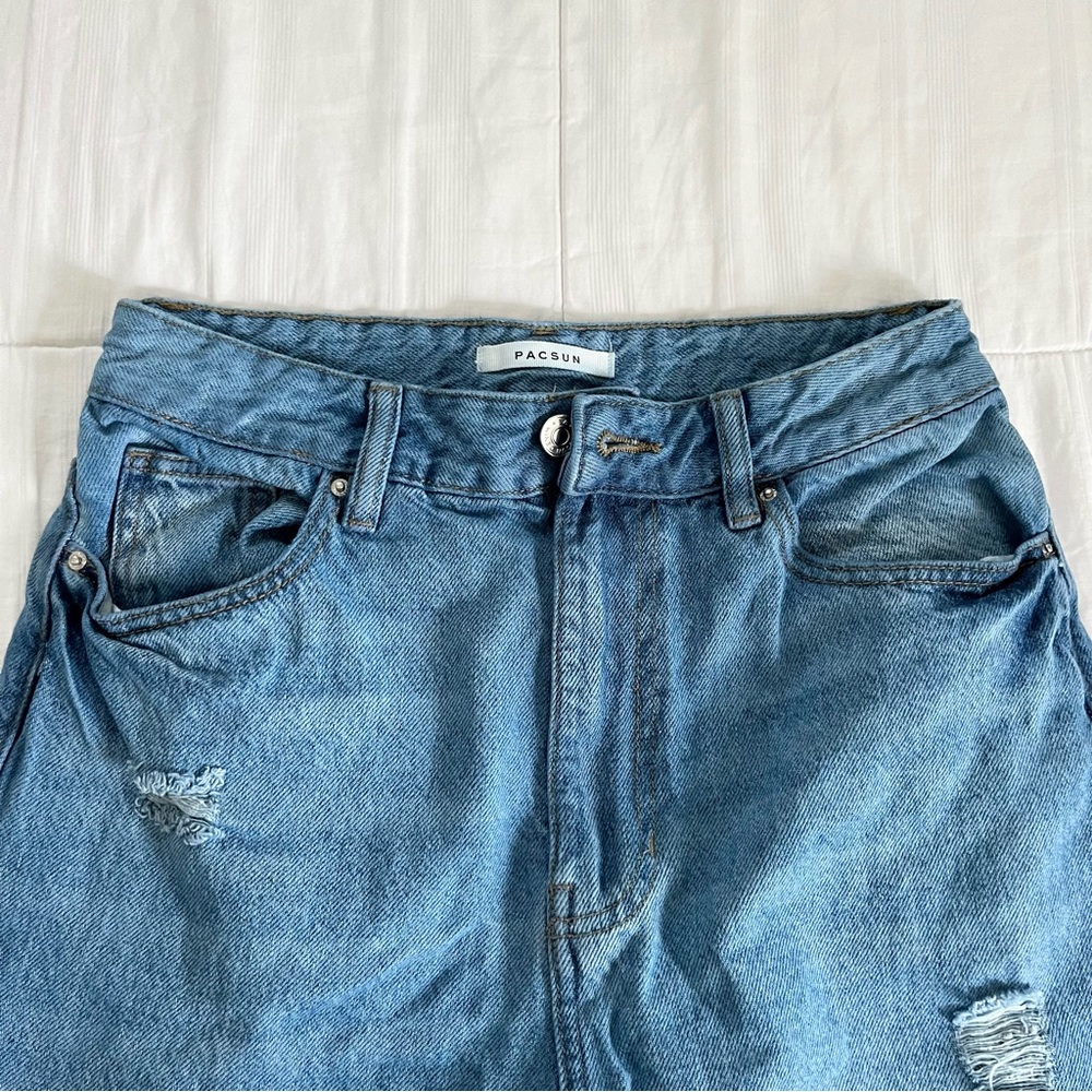 PacSun High Waisted Ripped Skinny Jeans